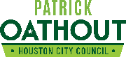 Patrick Oathout for Houston City Council District C Logo